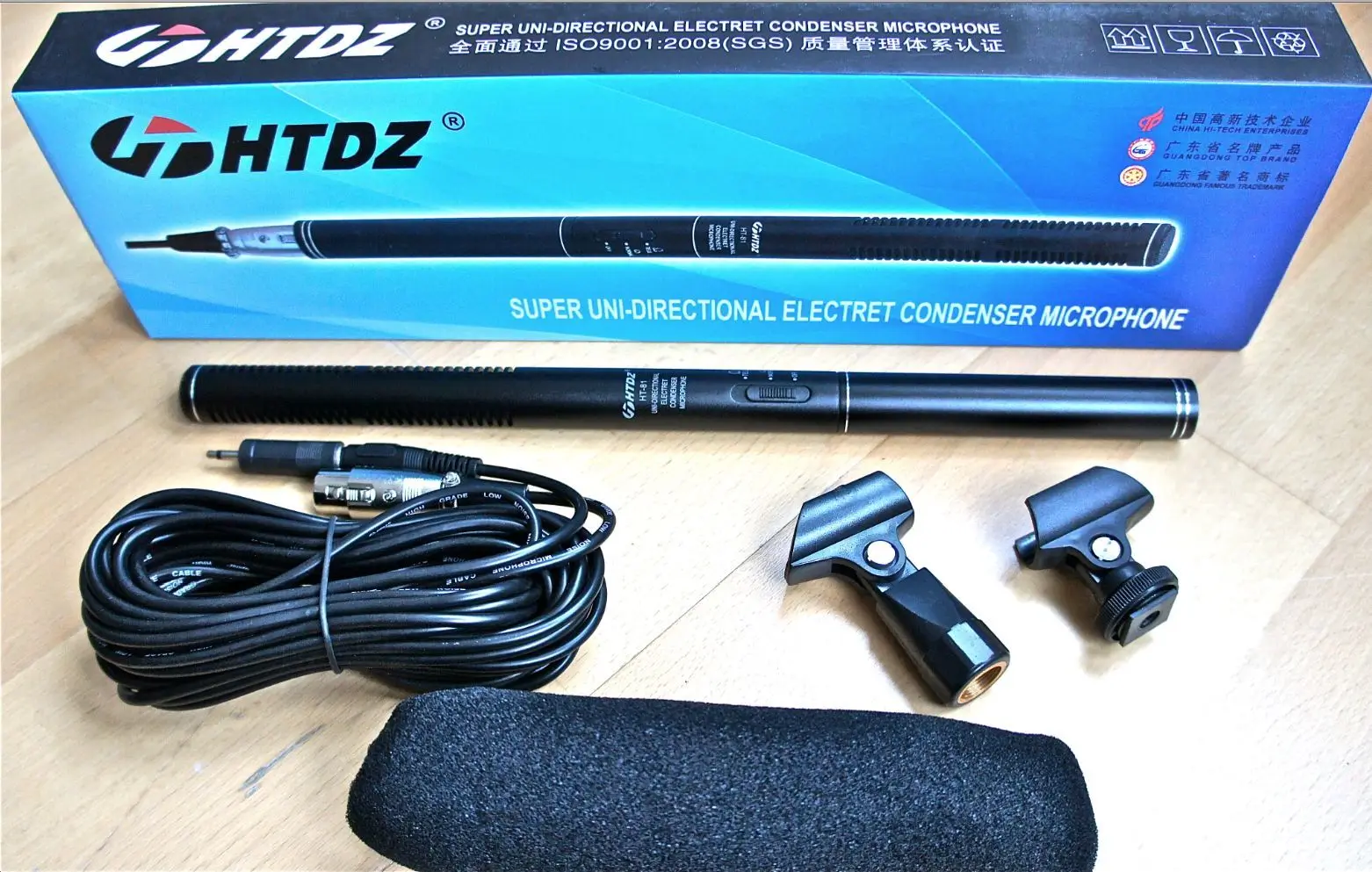 

HTDZ HT-81 Mic Microphone 14.37 inch Professional Electret Condenser Microphone
