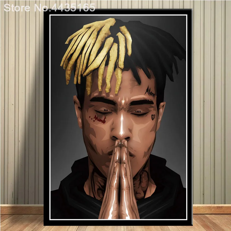 XXXTentacion рэпер музыкальный певец плакаты и принты настенные художественные картины для гостиной домашний декор декоративный плакат