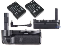 jintu power battery grip shutter hand holder for the nikon d5100 d5200 d5300 2pcs decode en el14 battery kit dslr camera