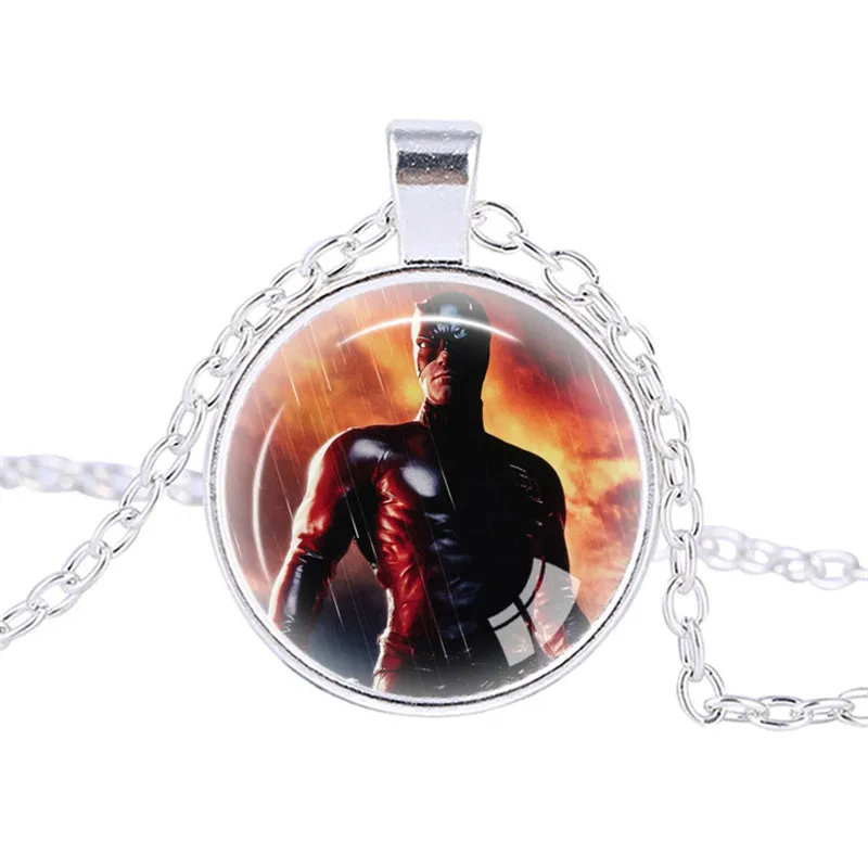 Новый дизайн ожерелье с кабошонами из комиксов Marvel ювелирные изделия фильма