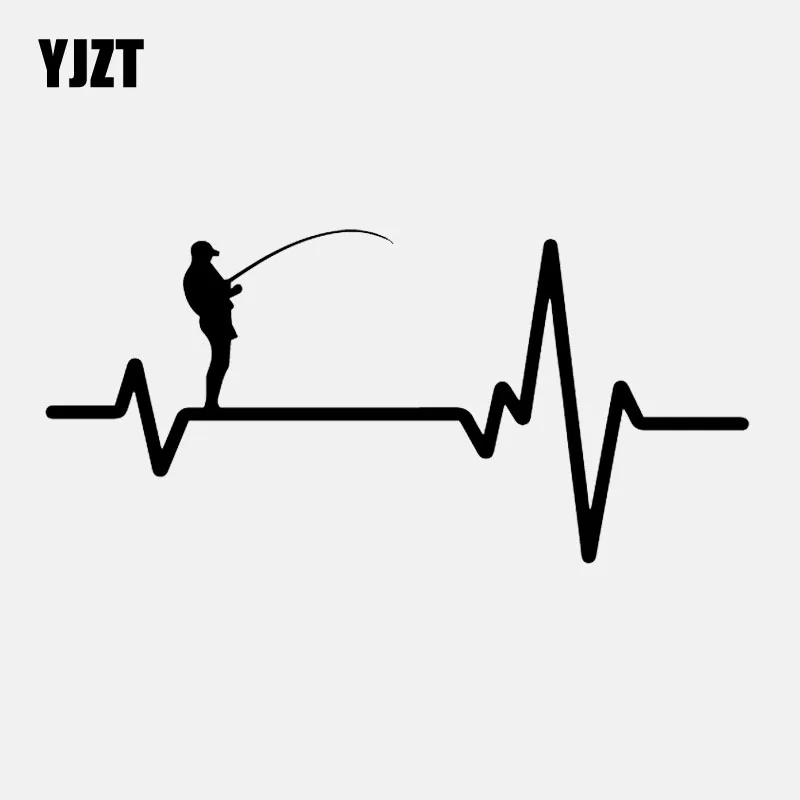 YJZT 17 см * 8 1 наклейка виниловая пленка для оклеивания автомобилей Стикеры Heart Beat