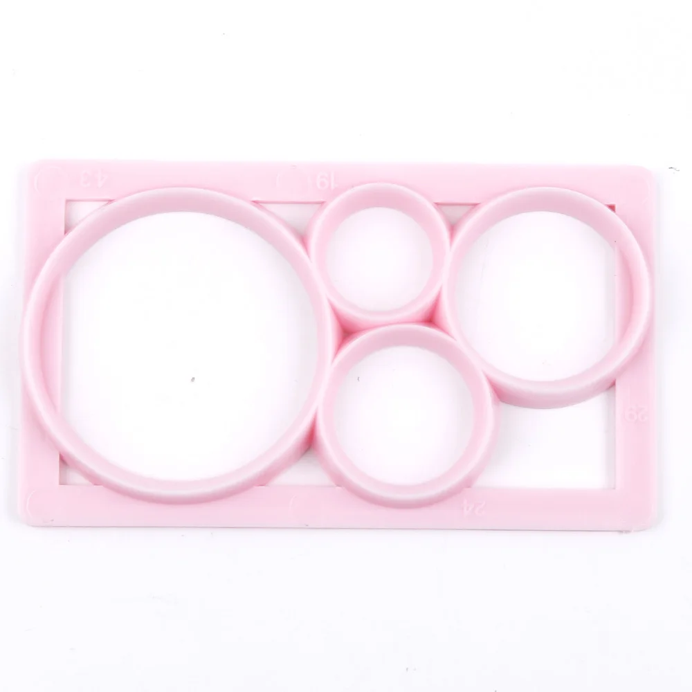 1 pc круглой формы Пластик Fondant (сахарная) Оригинальные формочки для печенья в виде