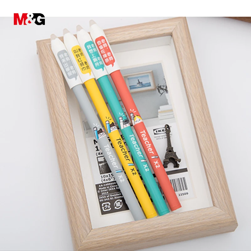 M & G 3 шт./лот каваи стираемые гелевые ручки для школьные письменные