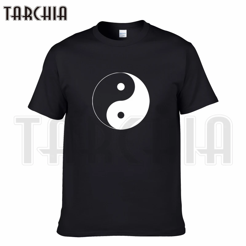 Футболка TARCHIA мужская с коротким рукавом брендовая тенниска из хлопка модная