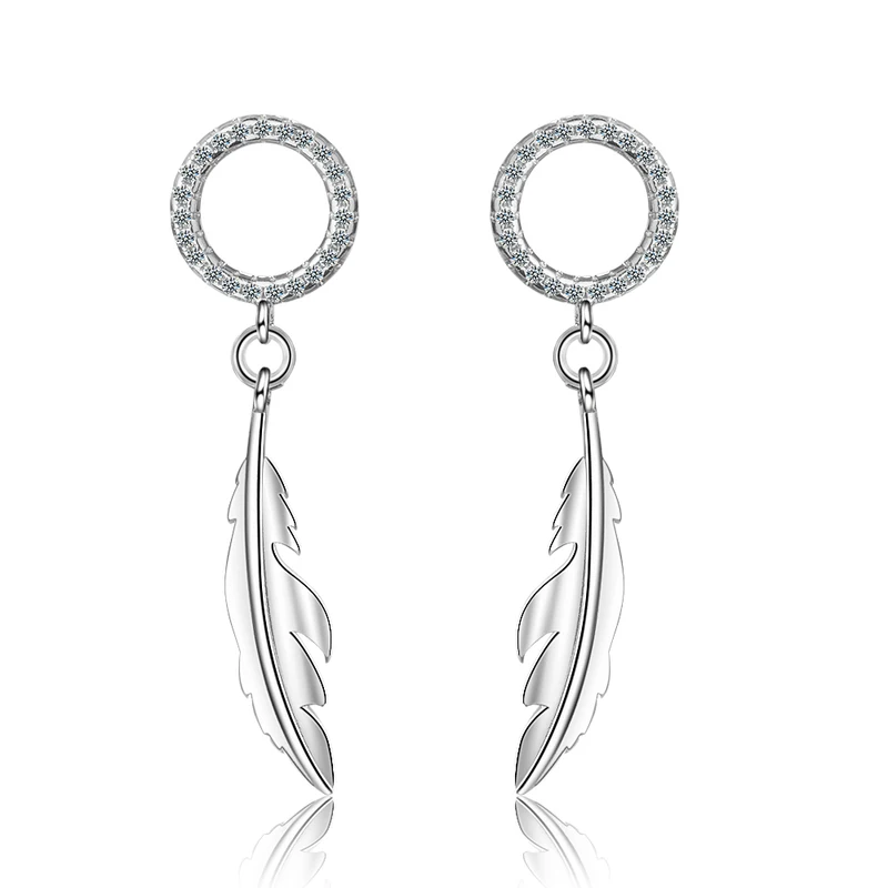 Очаровательные женские сережки с серебряным покрытием для девочек свадебные