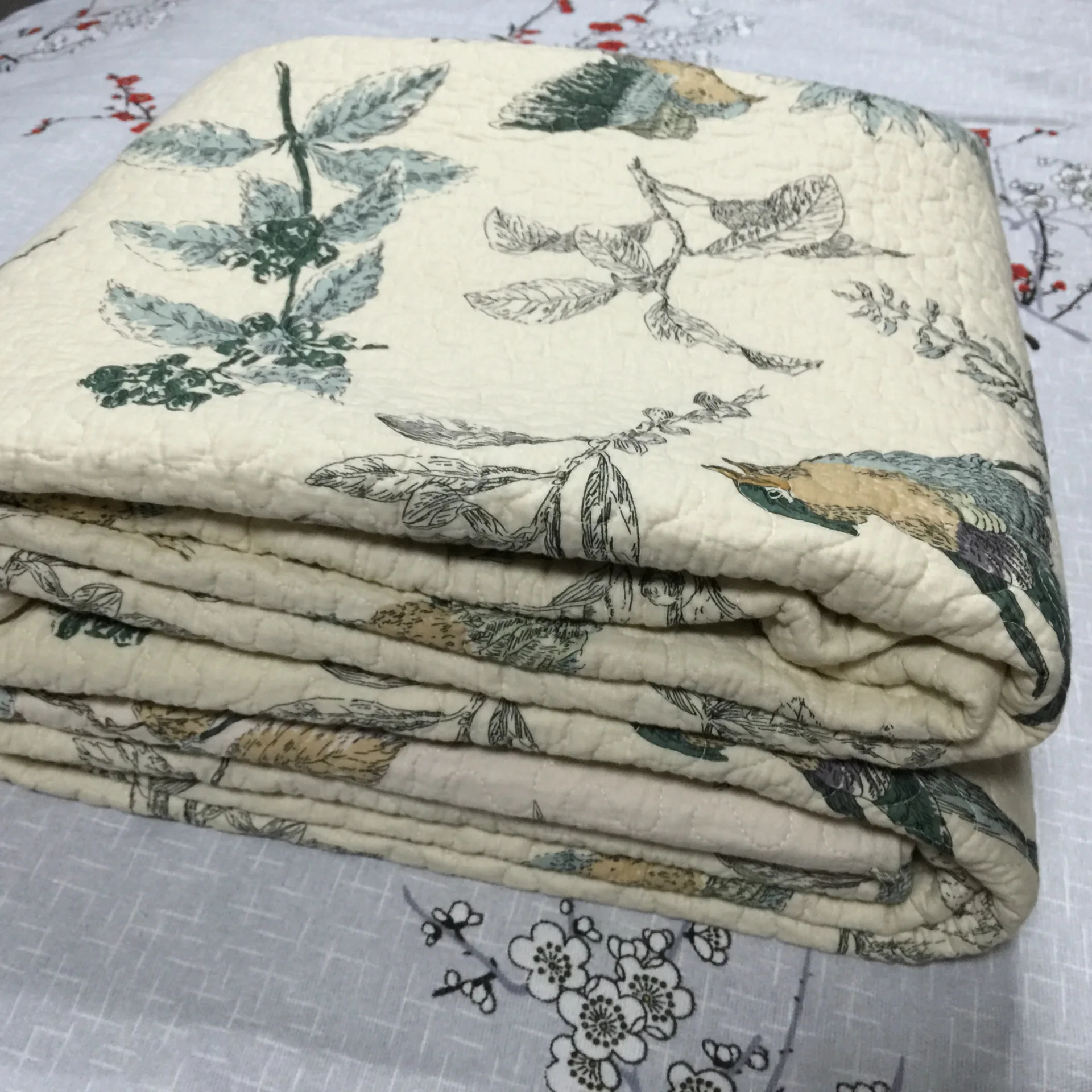 Комплект постельного белья из 3 предметов с простым принтом