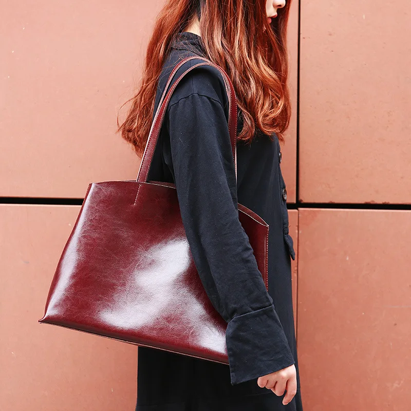 2019 летняя новая кожаная сумка Oumeifeng на одно плечо атмосферная Женская