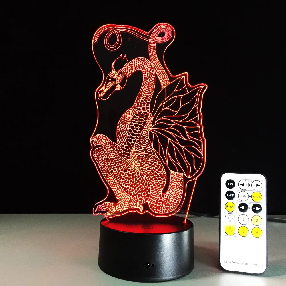 Usb Led 3d светильники Новинка беспроводной акриловый ночник мини светодиодные