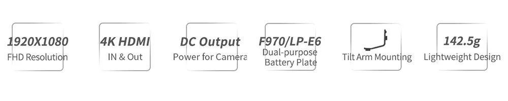 FEELWORLD F5 " на камере DSLR полевой монитор 4 K HDMI ips Full HD 1920x1080 фокусировка Assist DC вход выход включает наклон руки