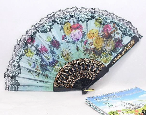 Бесплатная доставка 120 шт./лот пластиковый ручной вентилятор в испанском стиле