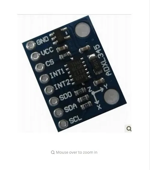 5 шт. Φ ADXL345 цифровое трехосевое ускорение модуля гравитационного наклона IIC / SPI |