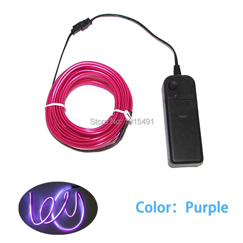 6 мм Юбка шить тег 2 3 фиолетовая неоновая Светодиодная лента можно легко