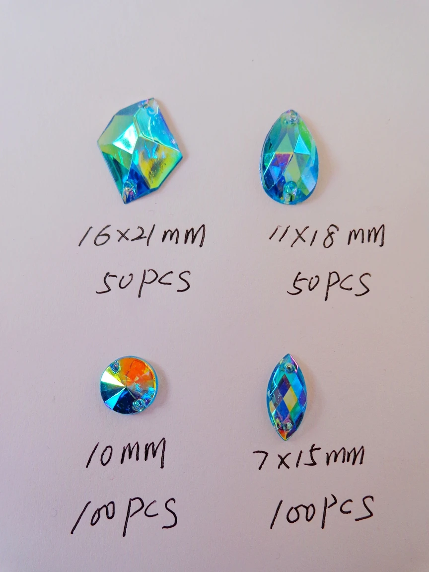 300 шт. разноцветные акриловые бусины разных цветов|sew on rhinestone|sewing strasssew |