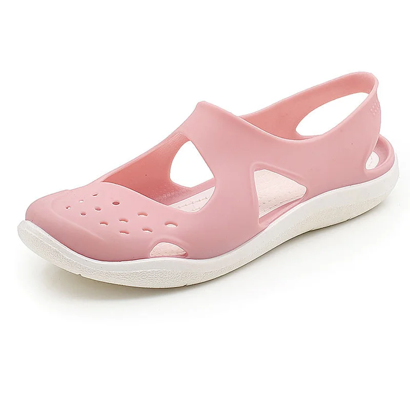 Женская прозрачная обувь Летние босоножки с бантом женская повседневная на