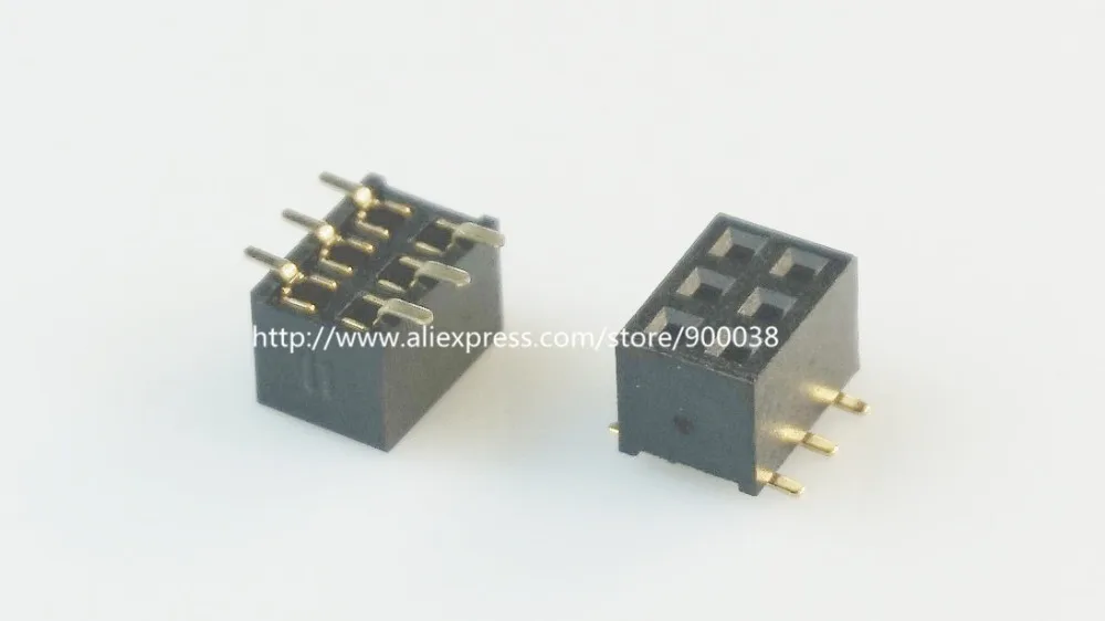 10 шт. 2x3 P 6 контактный разъем 2 0 мм|solder soldering|solder reflowsolder smd |