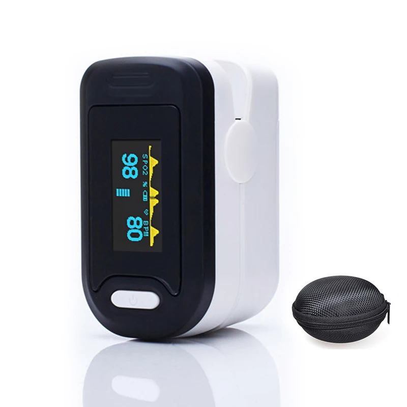 Black and Round box Loodom кислородный монитор OLED пульсоксиметры палец однопальцевой пульсовой оксиметр прибор для измерения давления pulso de dedo - Цвет: Black and Round box