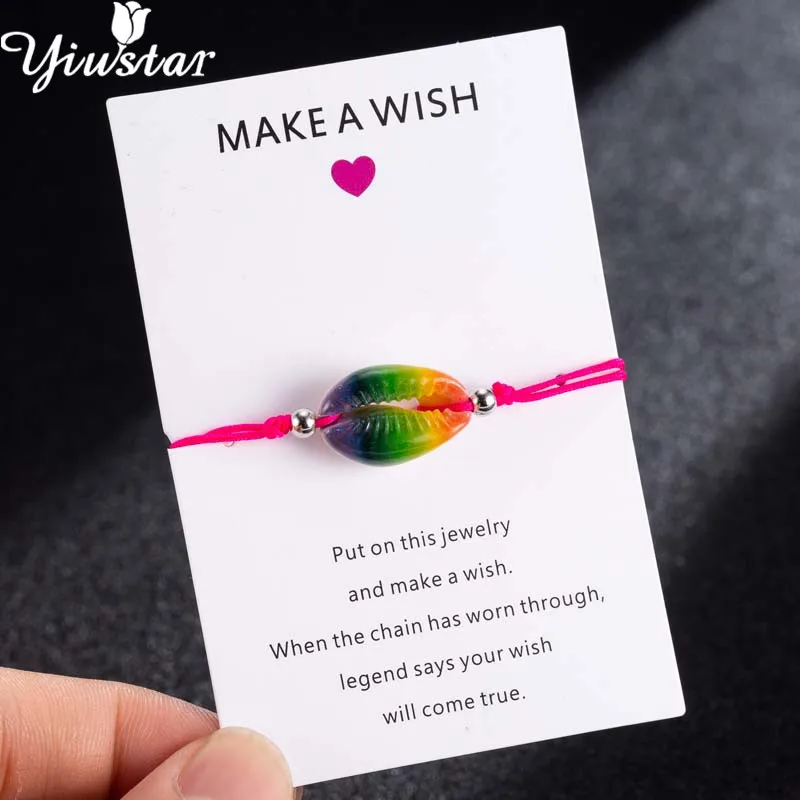 Yiustar, морские животные, черепаха, Пляжная оболочка, чокер, браслеты, для женщин, hombre, Boho, ювелирное изделие, ручная вязка, браслет, летняя раковина, подарки