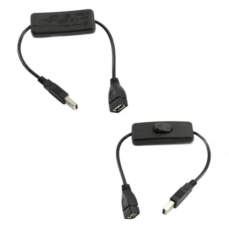 USB Мужской к женскому удлиненному кабелю w/вкл/выкл тумблер вентилятор с лампами линия управления потребительские аксессуары