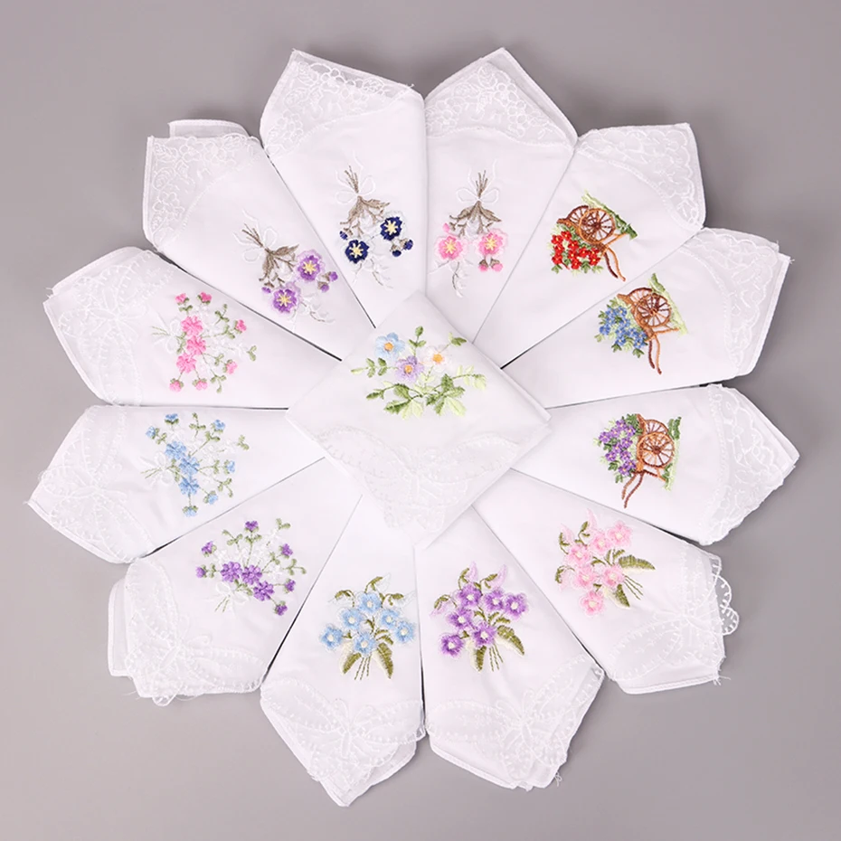 5 шт. винтажный хлопковый носовой платок для девочек|cotton handkerchief|girls handkerchiefvintage