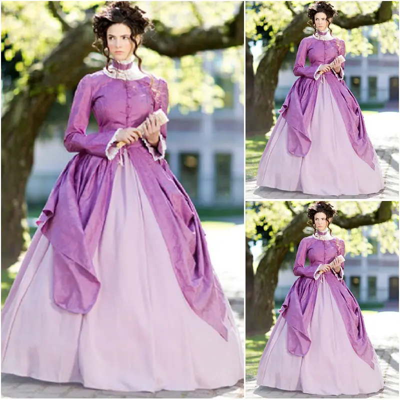 

sc-122 Victorian Gothic/Vintage Dress Halloween Theater Movie dresses Prairie Chic dress Custom made