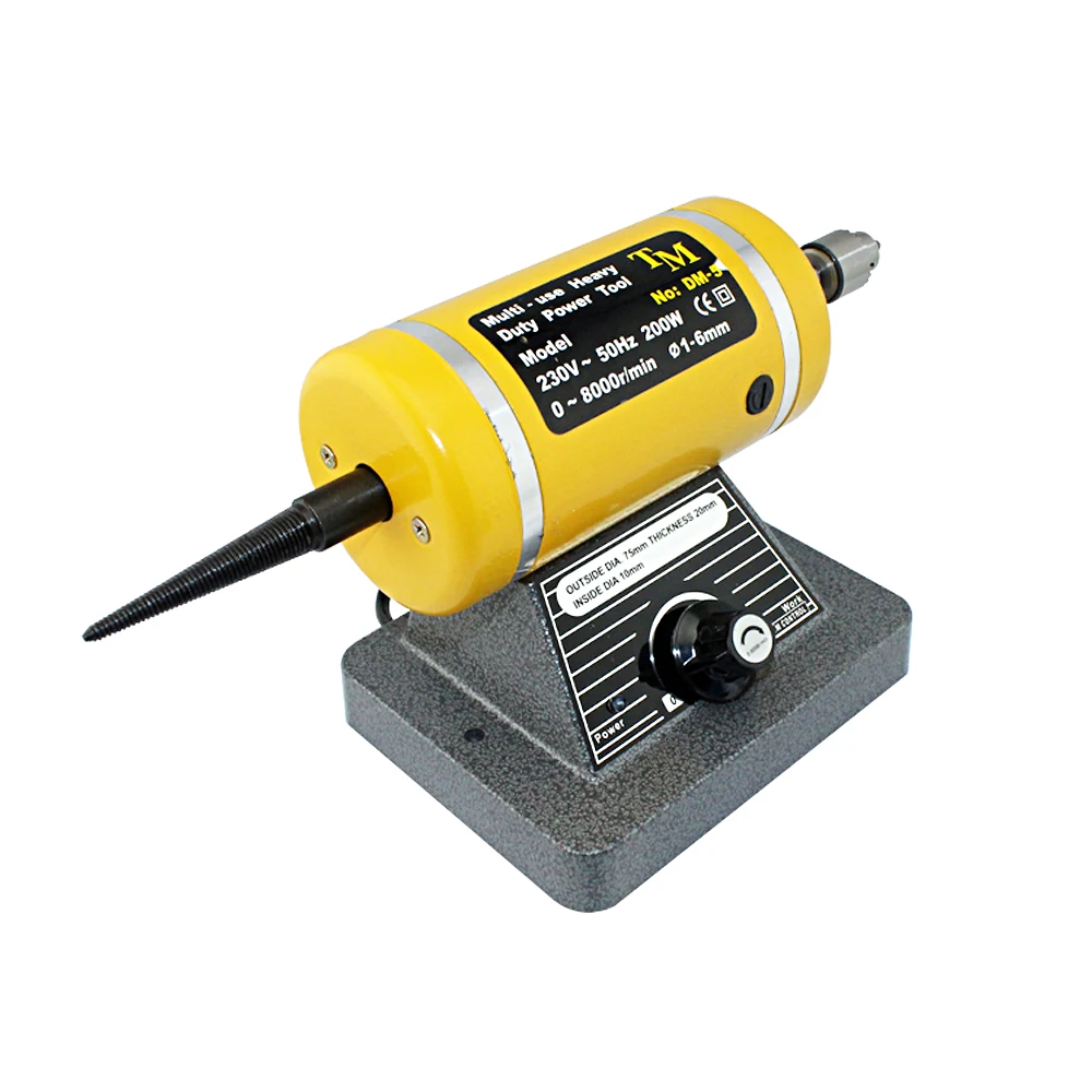 220V с сверлильного патрона Настольный шлифовальный станок полировки двигателя детали для штамповки/полировальная машина