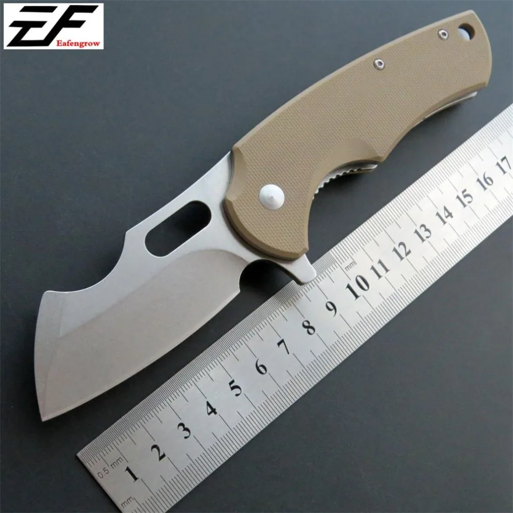 Eafengrow EF13 58-60HRC D2 лезвие G10 ручка складной нож для выживания, инструмент для кемпинга, карманный нож для охоты Тактический уличный инструмент EDC