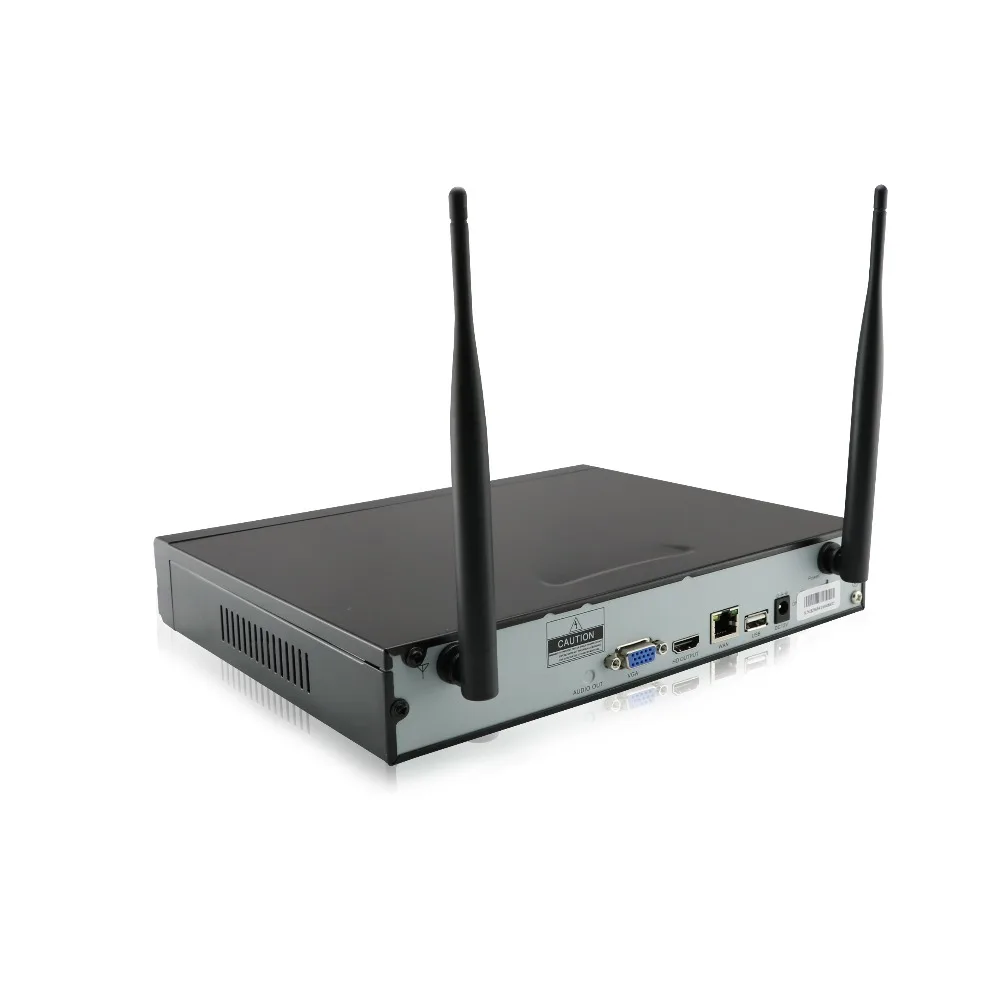 Новый 4ch 720 P 1mp Беспроводной ip-пуля Камера металл белый 4IR-Cut Комплект ночного