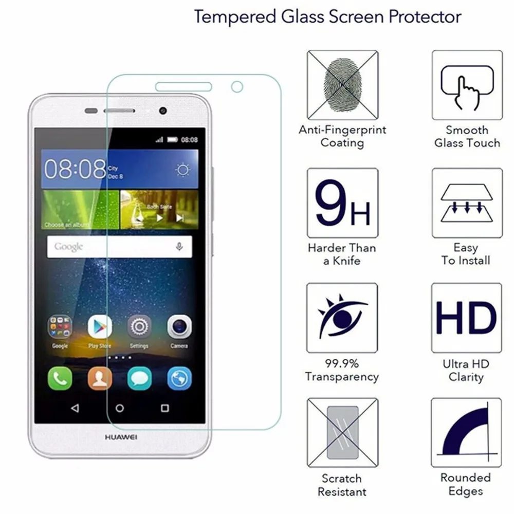 2 шт для huawei Y6 Pro TIT-U02 Y6Pro TIT-TL00 9H закаленное стекло для huawei Honor 4C Pro TIT-L01 5,0 дюймов Защитная пленка для экрана