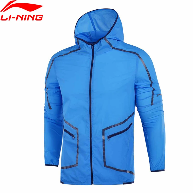 Li-Ning Мужская ветровка для бега Pro-Jogger 89% нейлон 11% поликарбаминат супер светильник