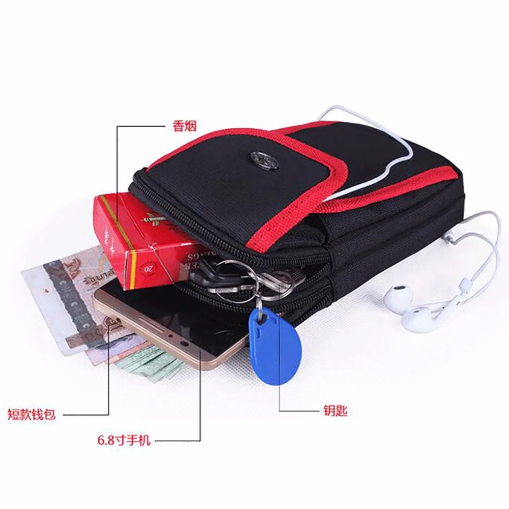 Поясная Сумка унисекс из ткани Оксфорд Яркий многофункциональный чехол для