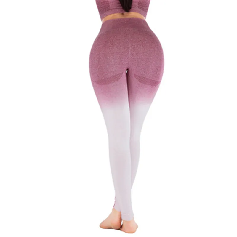 Леггинсы для фитнеса женские 4 вида цветов подходящие брюки с высокой эластичной