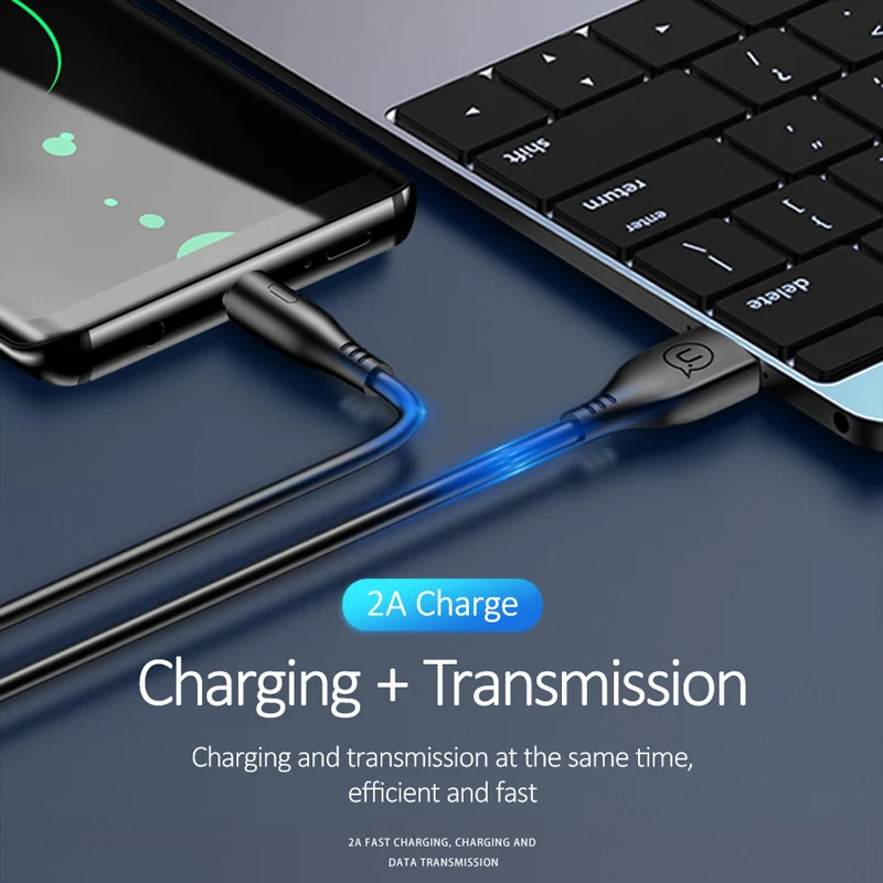 USAMS USB Type C кабель для Samsung Быстрая зарядка Type-C мобильный телефон кабели Xiaomi Huawei