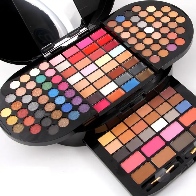 MISS ROSE 90 цветов Палитра теней для век набор макияжа основа ЛИЦА ПРАЙМЕР помада