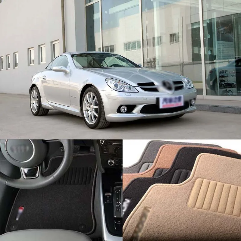 Премиум ткань нейлон моющиеся автомобильные коврики ковер для LH/RH Benz SLK|car floor mat