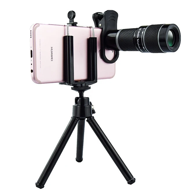 Gray 18X Tripod 18X телескоп зум Объективы для телефонов для Apple iPhone 7 Plus samsung смартфонов Универсальный зажим телефон камера линзы со штативом Стенд - Цвет: Gray 18X Tripod