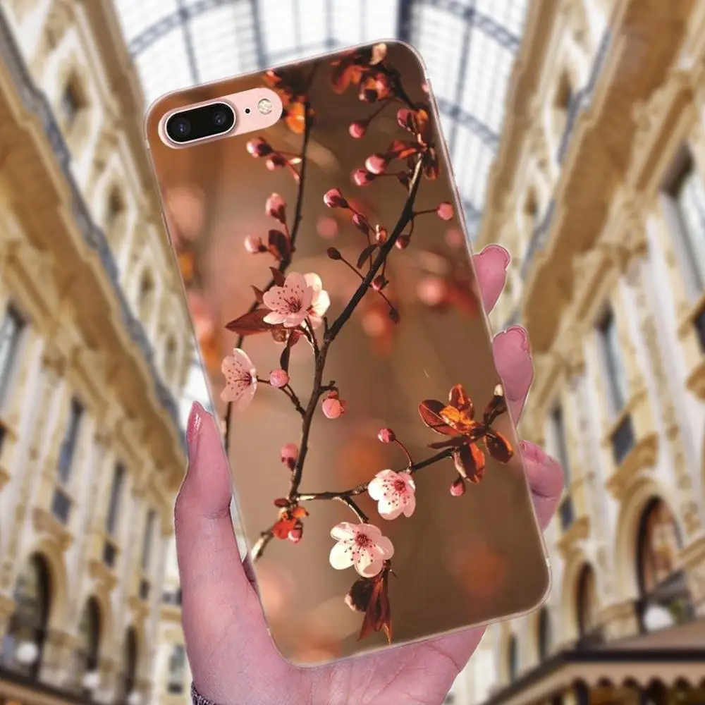 Одуванчик на черном деревянном розовом цветке для Huawei Honor 4C 5A 5C 5X 6 6C 6A 6X 7 7X 8 9 V8 V10 Y3II