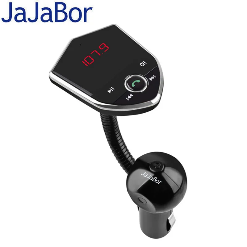 JaJaBor Handsfree говорящий Bluetooth автомобильный комплект fm передатчик 3 5 мм AUX музыка