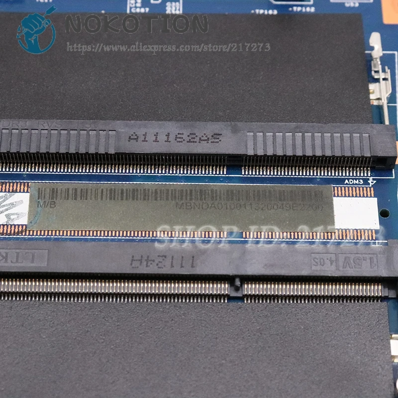 NOKOTION MBPT701001 MBNDA01001 для ACER 7551G 7551ZG материнская плата для ноутбука JE70-DN 09929-1 48.4HP01.011 материнская плата 1 Гб без графического процессора