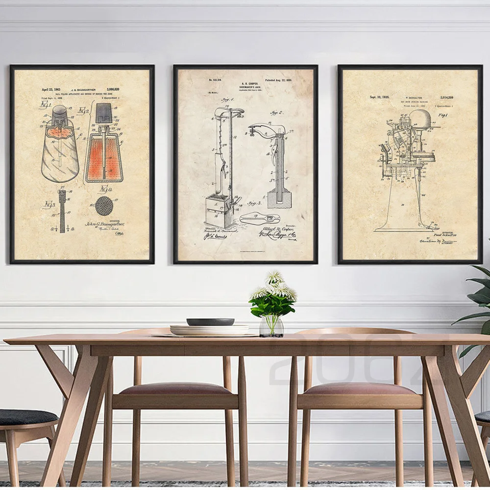 

Hat Brim Ironing Machine Drawing Art Print Nordic Posters And Prints Wall Art Canvas Painting Wall Picture For Living Room Decor