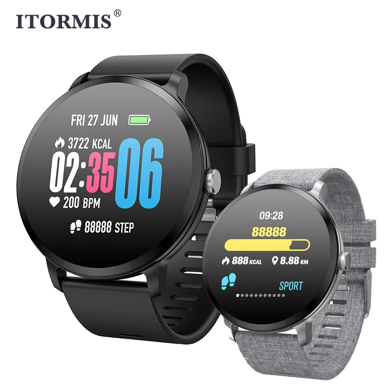 ITORMIS фитнес-трекер Смарт-часы IP67 водонепроницаемые 1 3 дюйма пульсометр трекер для