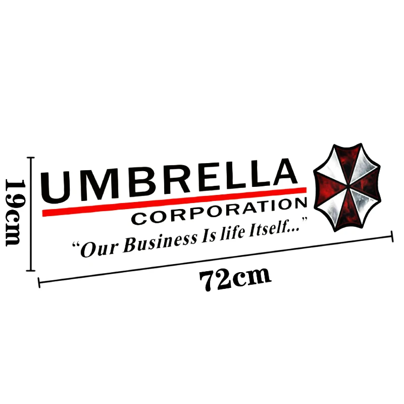 Volkrays Umbrella Corporation Светоотражающая наклейка на боковую дверь автомобиля Наклейка