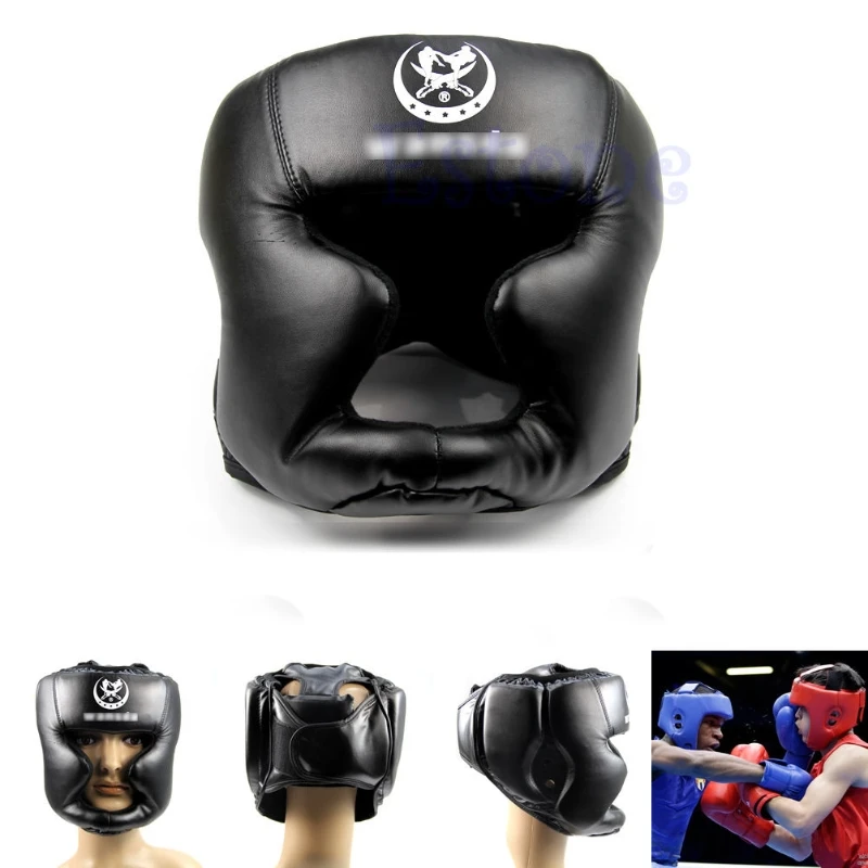 Black New Boxing Protective Gear Good Headgear Head Guard Training Helmet Kick | Спорт и развлечения