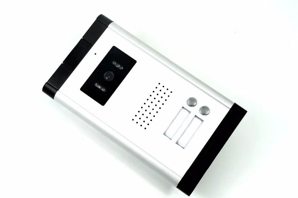 SmartYIBA 2 Apartments Video Intercom System 7 Inch Color Screen Monitor Audio Chat Two-Way Doorphone Doorbell Camera | Безопасность и