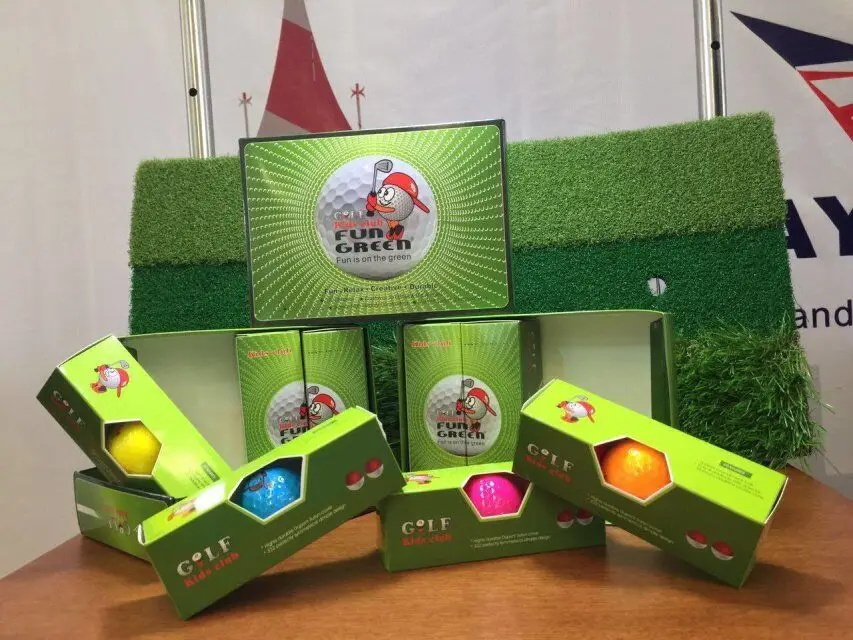 12 шт./компл. 2 слоя практика мяч для гольфа Гольф Учебные пособия шарики