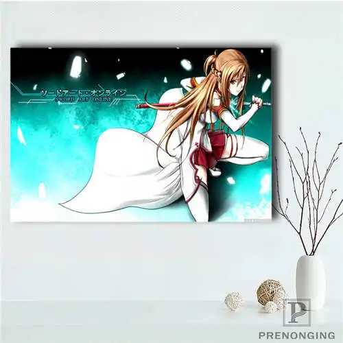 Canvas Poster Пользовательские Холст плакат Асуна(45) Печатный постер ткань стены искусства картины для декора гостиной#18-12-05-H-03-161 - Цвет: Canvas Poster