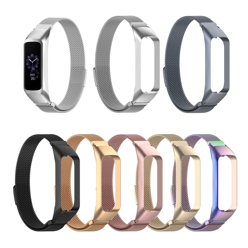YUEDAER металлическая Миланская петля для samsung Galaxy Fit e SM-R375 ремешок магнитные розовые ремни для Galaxy Fit e Fite аксессуары