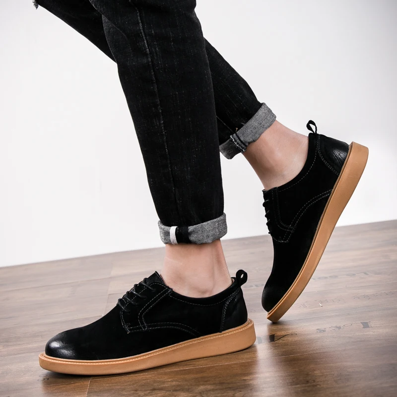 MOZOEYU Spring Autumn Mens Oxfords Shoes Handmade Italian Style Men Luxury Brand Cow Leather Lace-up Office Flats Footwear | Обувь