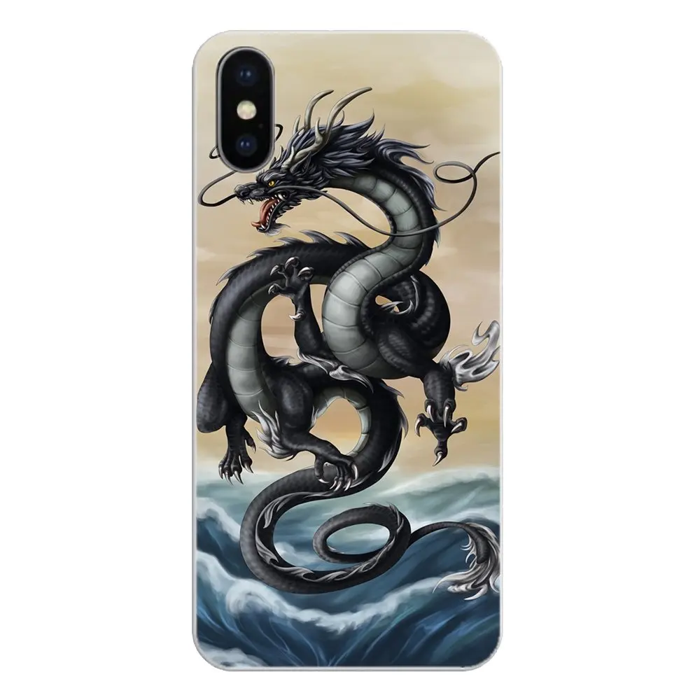 Силиконовый чехол для телефона Apple iPhone 4 4S 5 5S 5C SE 6 6S 7 8 X XR XS Plus MAX Dragon Masters на