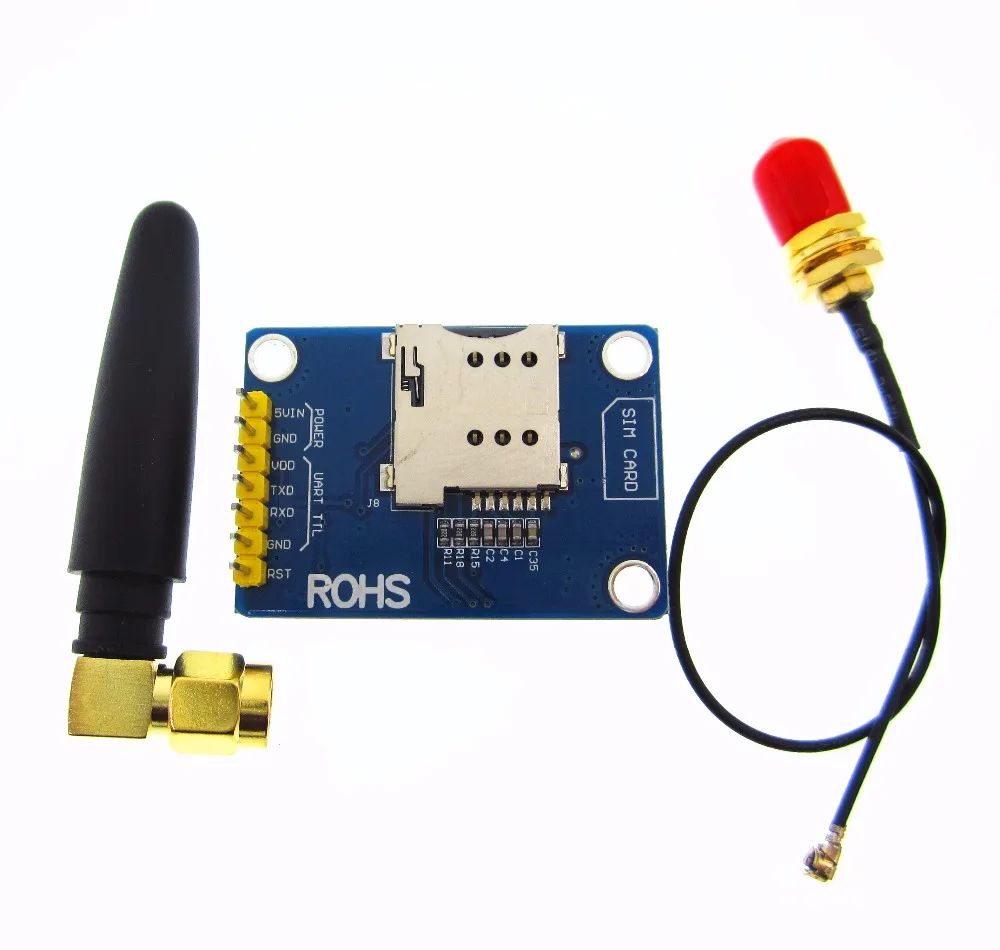 SIM800L V2.0 5V беспроводной GSM GPRS модуль четырехдиапазонный с антенной кабельный