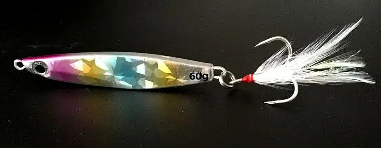 

Hot Sale 60g Metal Lure Fishing Spoon Freshwater Fishing Hard LureSliceJigBait Spoon Fishing Tackle Metal Jigging